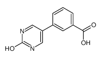 3-(2-oxo-1H-pyrimidin-5-yl)benzoic acid结构式