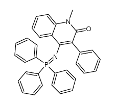 1-Methyl-3-phenyl-4-(triphenylphosphoranylidenamino)-2(1H)-chinolon Structure