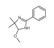 1,5-dihydro-5-methoxy-4,4-dimethyl-2-phenyl-4H-imidazole结构式