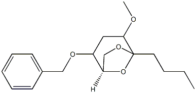 6,8-Dioxabicyclo3.2.1octane, 5-butyl-4-methoxy-2-(phenylmethoxy)-, 1R-(exo,exo)-结构式