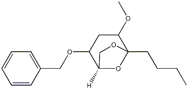 6,8-Dioxabicyclo3.2.1octane, 5-butyl-4-methoxy-2-(phenylmethoxy)-, 1R-(exo,exo)- structure