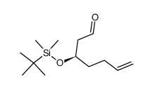 (R)-(+)-3-(tert-butyldimethylsiloxy)-6-heptenal结构式