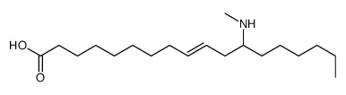 12-(methylamino)octadec-9-enoic acid Structure