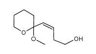 (Z)-4-(2-methoxytetrahydropyran-2-yl)but-3-en-1-ol结构式