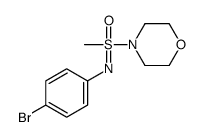 (4-bromophenyl)imino-methyl-morpholin-4-yl-oxo-λ6-sulfane结构式