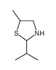 5-methyl-2-propan-2-yl-1,3-thiazolidine结构式