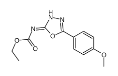 ethyl N-[5-(4-methoxyphenyl)-1,3,4-oxadiazol-2-yl]carbamate Structure