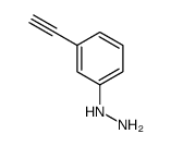 1-(3-乙炔苯基)肼结构式