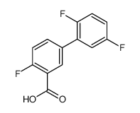 5-(2,5-difluorophenyl)-2-fluorobenzoic acid结构式