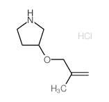 3-[(2-Methyl-2-propenyl)oxy]pyrrolidine hydrochloride结构式