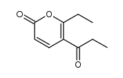 6-ethyl-5-propionyl-2H-pyran-2-one Structure