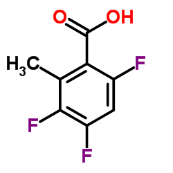 2-甲基-3,4,6-三氟苯甲酸结构式