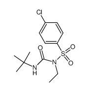3-tert-butyl-1-ethyl-1-<(4-chlorobenzene)sulfonyl>urea Structure