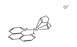 cis,cis-1,5-cyclooctadiene 1,10-phenanthroline rhodium(I) chloride Structure