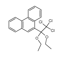 2,2,2-trichloro-1,1-diethoxy-1-(9-phenanthryl)-ethane Structure