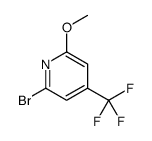 2-bromo-6-methoxy-4-(trifluoromethyl)pyridine Structure