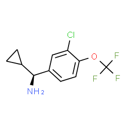 (1S)[3-CHLORO-4-(TRIFLUOROMETHOXY)PHENYL]CYCLOPROPYLMETHYLAMINE结构式