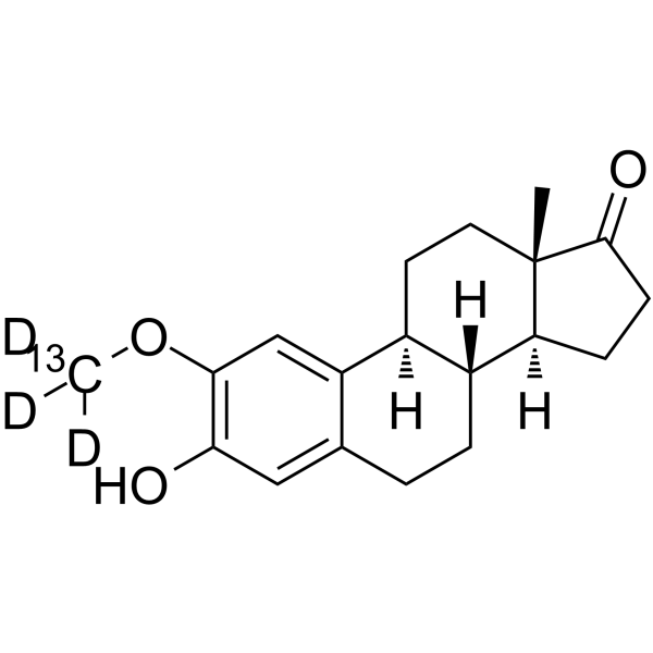 2-Methoxyestrone-13C,d3 Structure