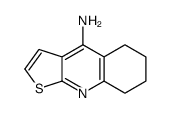 5,6,7,8-tetrahydrothieno[2,3-b]quinolin-4-amine结构式