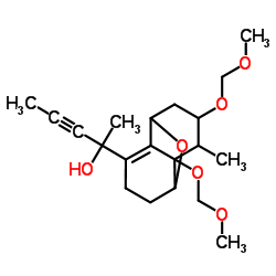 2-(7,9-bis(methoxymethoxy)-8-methyl-11-oxatricyclo(4.4.1.0(2,7))undec-2-en-3-yl)-3-pentyn-2-ol structure