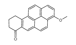 3-methoxy-7,8,9,10-tetrahydrobenzo[a]pyren-7-one结构式