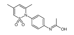 N-[4-(3,5-dimethyl-1,1-dioxothiazin-2-yl)phenyl]acetamide结构式