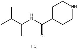 N-(3-methylbutan-2-yl)piperidine-4-carboxamide hydrochloride structure