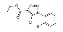 ETHYL1-(2-BROMOPHENYL)-5-CHLORO-1H-PYRAZOLE-4-CARBOXYLATE Structure