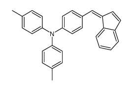 N-[4-(inden-1-ylidenemethyl)phenyl]-4-methyl-N-(4-methylphenyl)aniline Structure