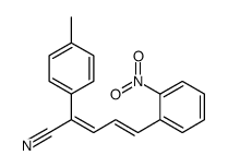 5-(2-Nitrophenyl)-2-(4-methylphenyl)-2,4-pentadienenitrile结构式