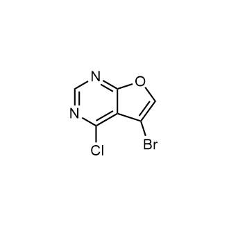 5-Bromo-4-chlorofuro[2,3-d]pyrimidine structure