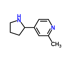 2-Methyl-4-(2-pyrrolidinyl)pyridine结构式