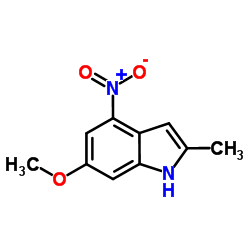 6-Methoxy-2-methyl-4-nitro-1H-indole Structure