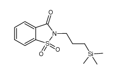 N-[(trimethylsilyl)propyl]saccharin结构式