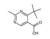 4-tert-butyl-2-methylpyrimidine-5-carboxylic acid结构式