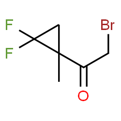 Ethanone, 2-bromo-1-(2,2-difluoro-1-methylcyclopropyl)- (9CI)结构式
