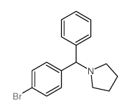 1-溴-4-(1-苯基-1-吡咯烷基甲基)苯结构式