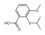 2-(isopropylthio)-3-methoxybenzoic acid Structure