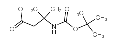 N-Boc-3-氨基-3-甲基丁酸结构式