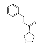 (S)-tetrahydro-furan-3-carboxylic acid benzyl ester结构式