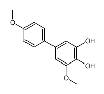 3-methoxy-5-(4-methoxyphenyl)benzene-1,2-diol Structure