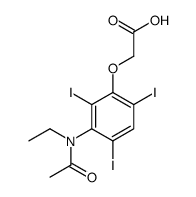 [3-(N-Ethylacetylamino)-2,4,6-triiodophenoxy]acetic acid Structure