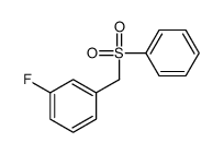 1-(benzenesulfonylmethyl)-3-fluorobenzene结构式