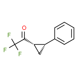 Ethanone, 2,2,2-trifluoro-1-(2-phenylcyclopropyl)-, (1S-cis)- (9CI) structure