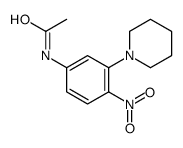N-(4-nitro-3-piperidin-1-ylphenyl)acetamide结构式