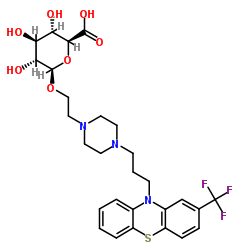 Fluphenazine b-D-Glucuronide Structure