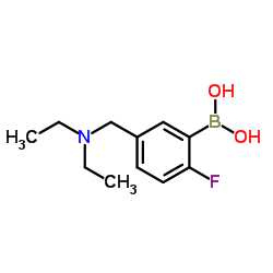 (5-((diethylamino)Methyl)-2-fluorophenyl)boronic acid Structure