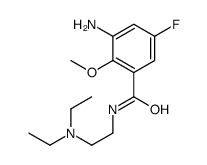 3-amino-N-[2-(diethylamino)ethyl]-5-fluoro-2-methoxybenzamide Structure