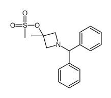1-Benzhydryl-3-methanesulfonyloxy-3-methylazetidine structure