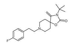 3-tert-butyl-8-[2-(4-fluorophenyl)ethyl]-4-methylidene-1-oxa-3,8-diazaspiro[4.5]decan-2-one结构式